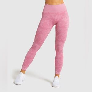 Gymshark XS seamless pink camo leggings